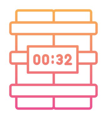 Zaman bombası ikonu vektör illüstrasyonu.