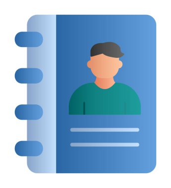 kitap simgesini başvurun, illüstrasyon vektör 