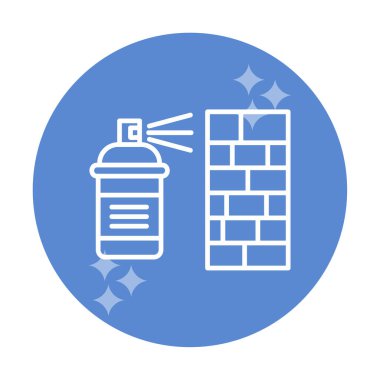 Graffiti web simgesi, vektör illüstrasyonu 