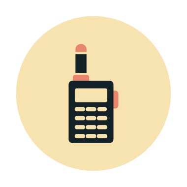 walkie talkie modern ikon vektör çizimi                                