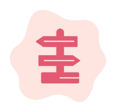 Yön işareti. Web simgesi basit tasarım 