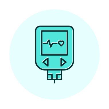 düz basit Glucometer vektör çizimi