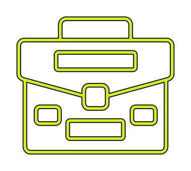 Portföy düz vektör simgesi