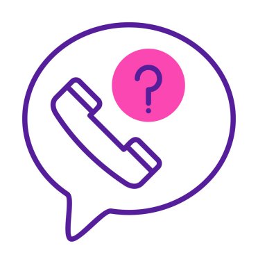 Basit kaçırılan çağrı simgesi, vektör illüstrasyonu