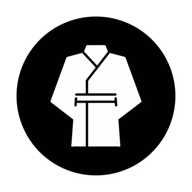 Japon kimono taslak ikonu. doğrusal tasarım. 