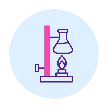 Basit Kimyasal Deney simgesi, vektör çizimi