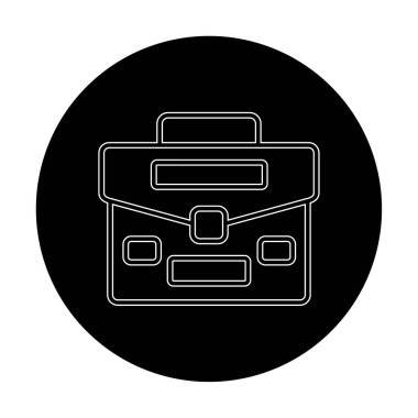 Portföy düz vektör simgesi