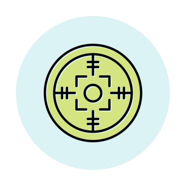 Kapsam renkli vektör simgesi