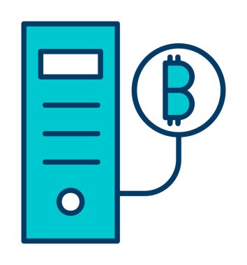 İşlemci Web simgesi, vektör illüstrasyonu 