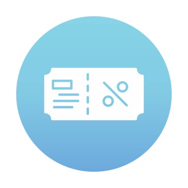 Hediye çeki web simgesi, vektör illüstrasyonu 