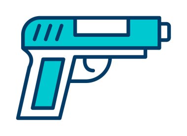 silah simgesi vektör illüstrasyonu