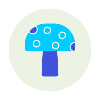 Mushroom icon, vector illustration simple design