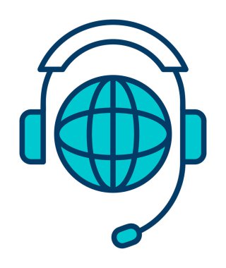 İnternet vektör renk simgesi