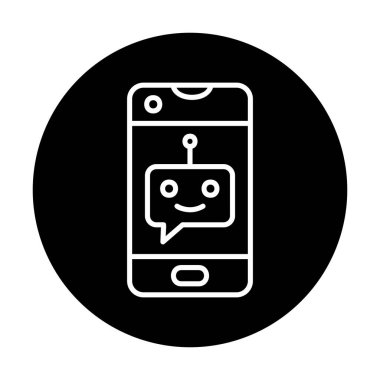 Sohbet simgesi vektör illüstrasyonu