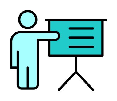 düz Eğitim simgesi vektör illüstrasyon tasarımı