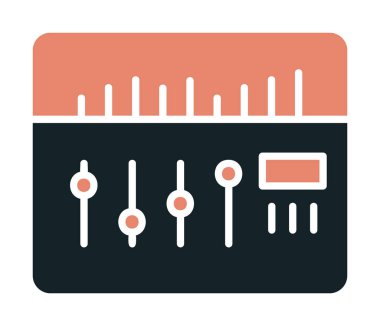 Modern Ses Karıştırıcı simgesinin vektör çizimi              