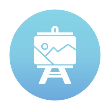 düz boyama simgesi, vektör illüstrasyon tasarımı