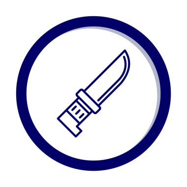 Beyaz arka plan üzerinde izole bıçak simge vektör  