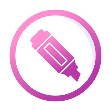 İşaretleyici. Web simgesi basit illüstrasyon                       