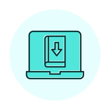 Kitap simgesi, vektör illüstrasyon tasarımı indir 