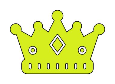 taç vektör illüstrasyon tasarımı.