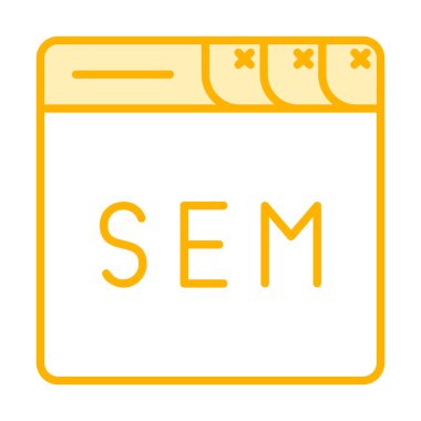 Web tarayıcı simgesi, vektör illüstrasyonu basit tasarım