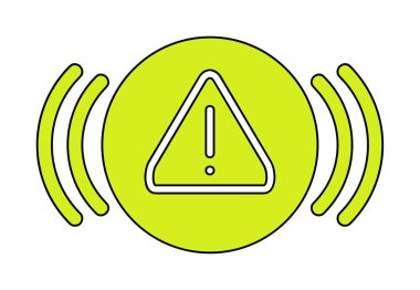 uyarı işareti simgesi, vektör illüstrasyonu  