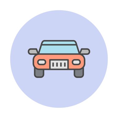 araba web simgesi basit illüstrasyon 