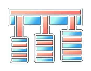 Araba pedalları web tasarım ikonu. Beyaz arkaplanda vektör illüstrasyonu