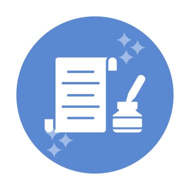 kalem, simge vektörü ile belge