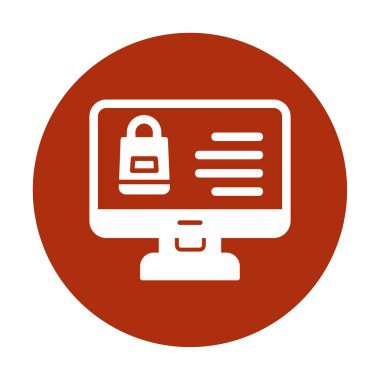 ekran simgesi, vektör illüstrasyonunu izle