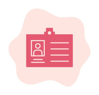 Üyelik Kartı simgesinin vektör illüstrasyonu