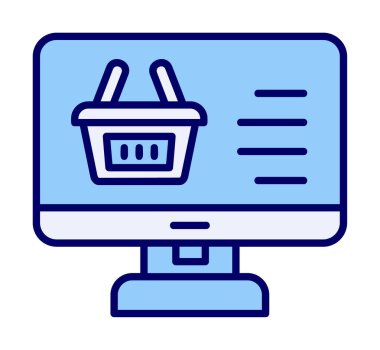 çevrimiçi alışveriş vektörü tasarımı                        