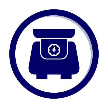 ölçekli düz simge, vektör illüstrasyonu