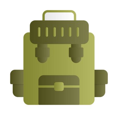 Askeri Sırt Çantası vektör çizimi