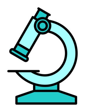 Basit mikroskop vektör çizimi