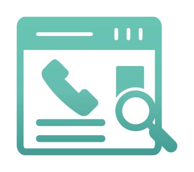 Kişinin vektör çizimi Modern simgeyi ara                            