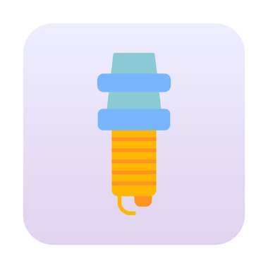 Buji simgesinin vektör illüstrasyonu