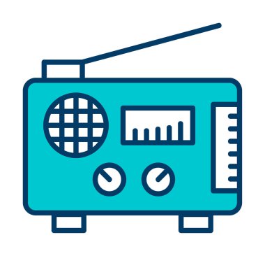 radyo ikonu. özet çizim vektör tasarımı