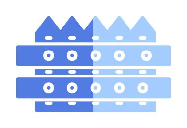 çit web simgesi, vektör çizim 