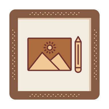 Simge vektör çizimi tasarımı