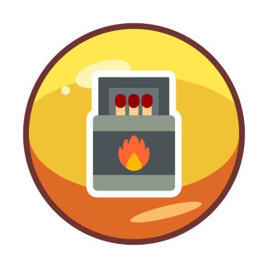 Basit düz eşleştirme simge vektör illüstrasyonuName 