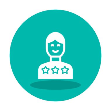 Müşteri memnuniyeti derecelendirme simgesi, vektör illüstrasyonu  