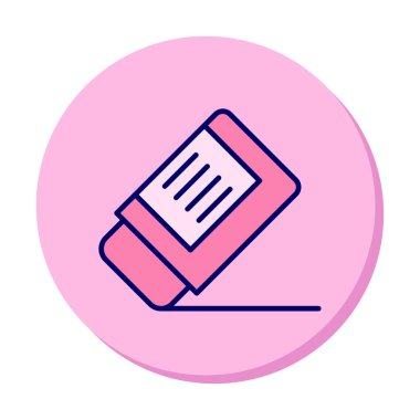 silgi simgesi, vektör illüstrasyonu basit tasarım