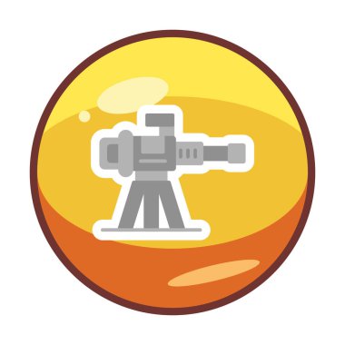 Makine Tüfeği vektör illüstrasyonu