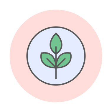 Yaprak logosu tasarımının vektör çizimi. Ekoloji kavramı 