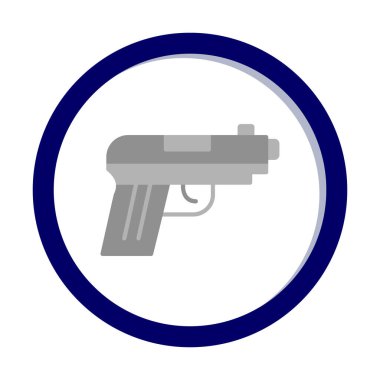 silah simgesi vektör illüstrasyonu