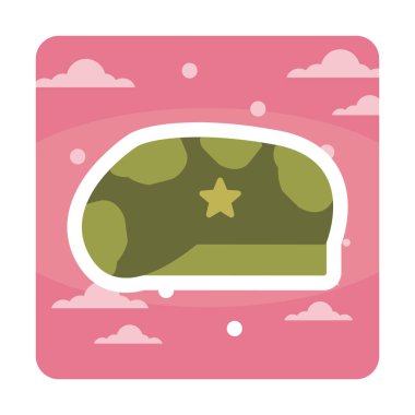 Military Hat icon vector illustration