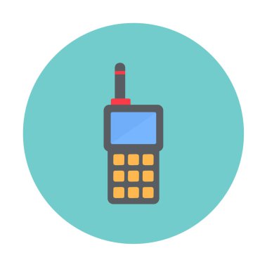 walkie talkie modern ikon vektör çizimi                                