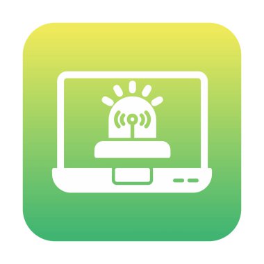 Basit Yazılım simgesi, vektör illüstrasyonu